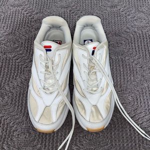 While chunky Fila sneakers